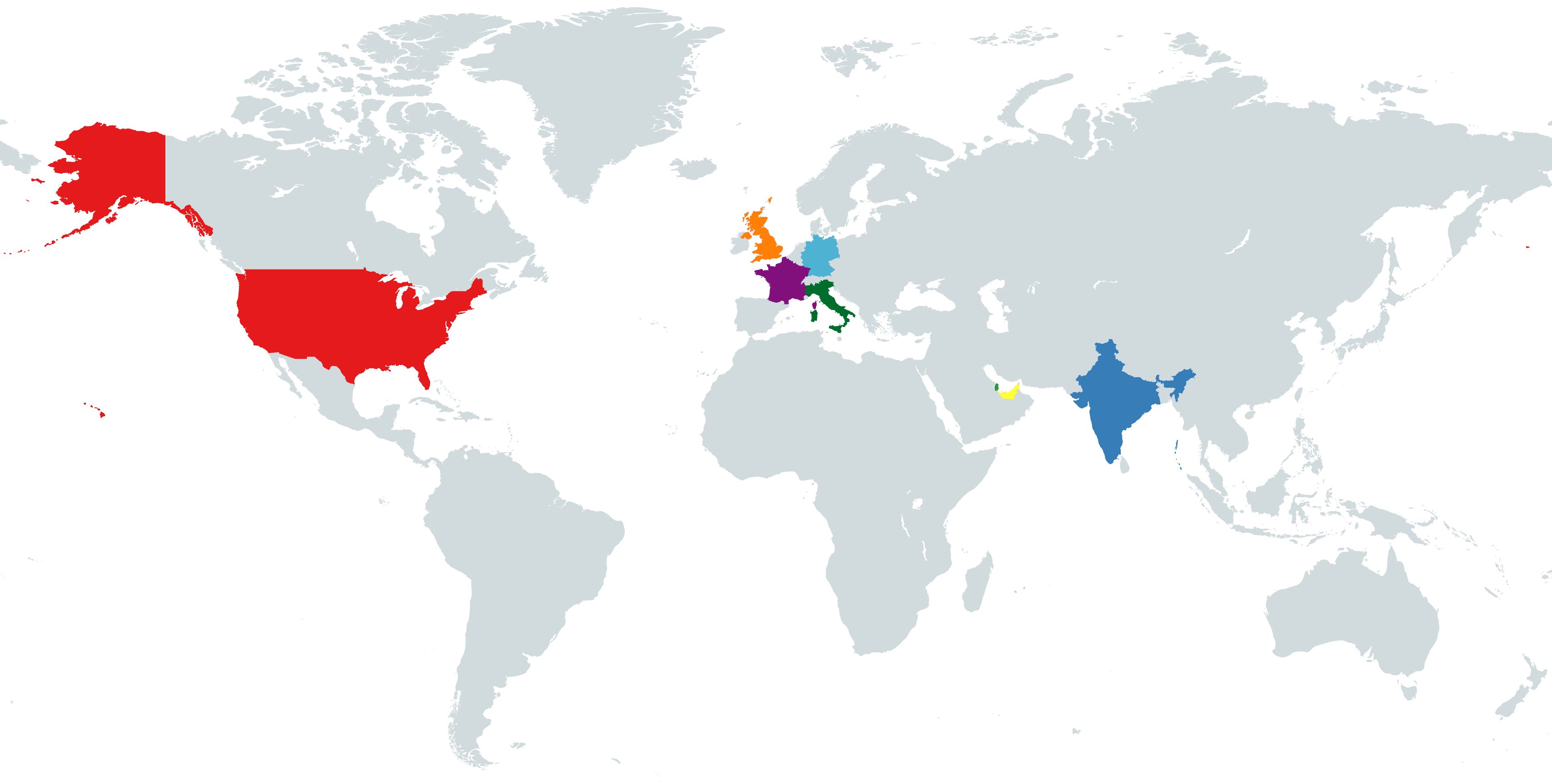 Global Presence Map